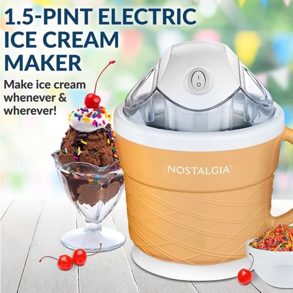 New Nostalgia Electric ice cream machine ice cream, gelato, sorbet frozen yogurt - Picture 7 of 10